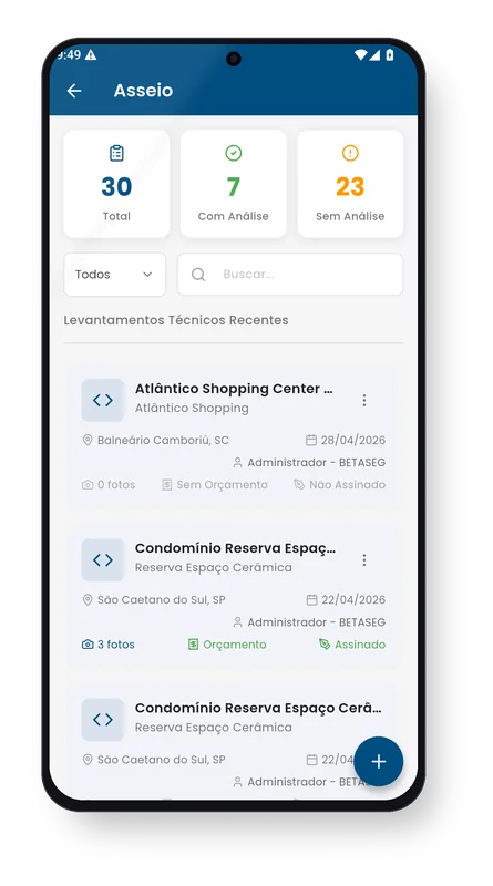 Axio Asseio — App de Gestão de Asseio