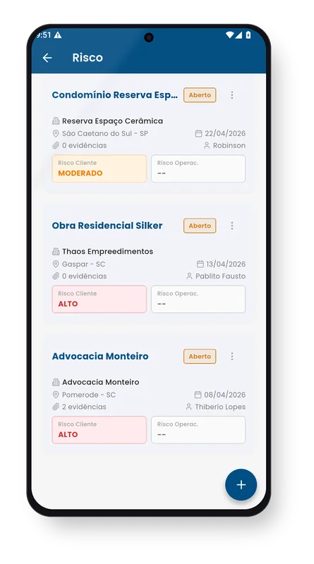 Axio Risco — App de Análise de Risco